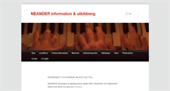 Desktop Screenshot of neander.info